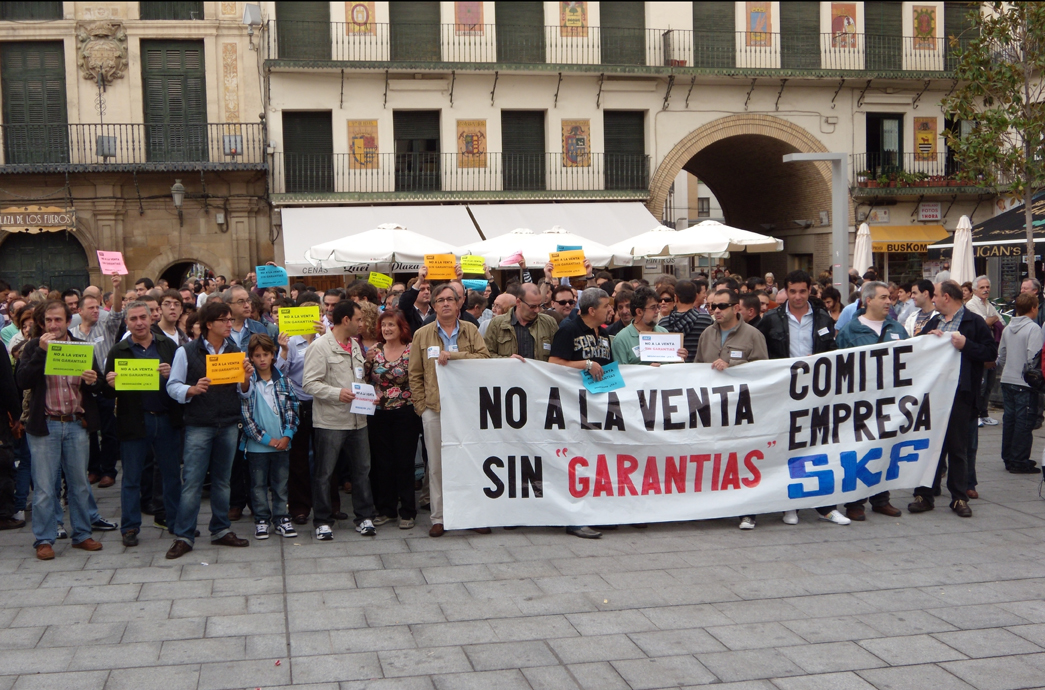 Ao convulso para los trabajadores de SKF Espaola en Tudela